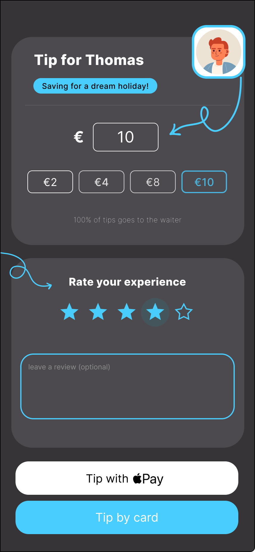 Página de pago TipMate